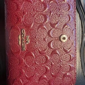Coach Cherry Embossed Wallet